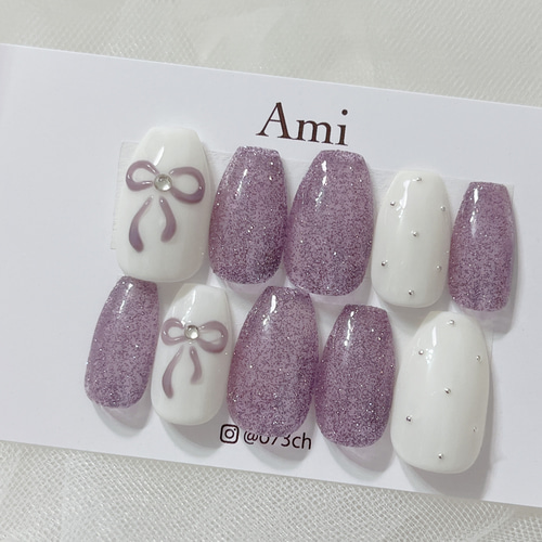 【オーダーページ】ウィッシュコアネイルチップ Y2K 韓国 ワンホン ガーリー ネイルチップ 現品オーダー ウィッシュコア フレンチガーリー