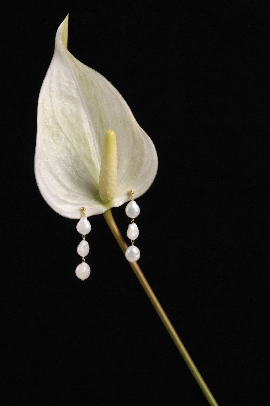 ///   KEIGAN   ///    コインパール　バロックパール　ロング　イヤリング　ブライダル　ピアス