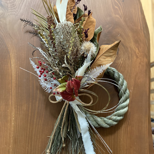 リース2way スワッグ ドライフラワー