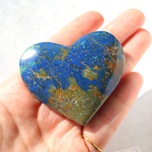 ☆アズロマラカイト 55ミリ珠 丸玉A228.5g(SA) ☆アズロマラカイト 55ミリ