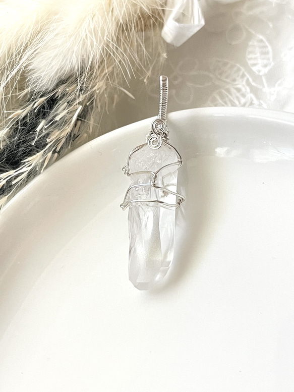 レムリアンシードクリスタル ポイント ペンダントトップ(レムリアン