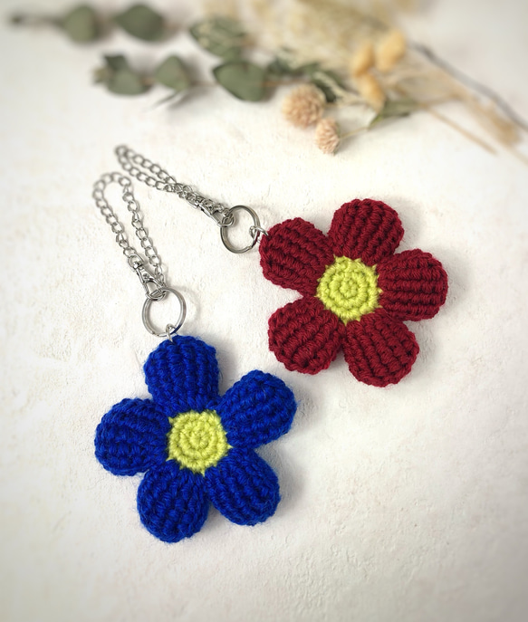 ぷっくりお花のファスナーチャーム♡ハンドメイド5