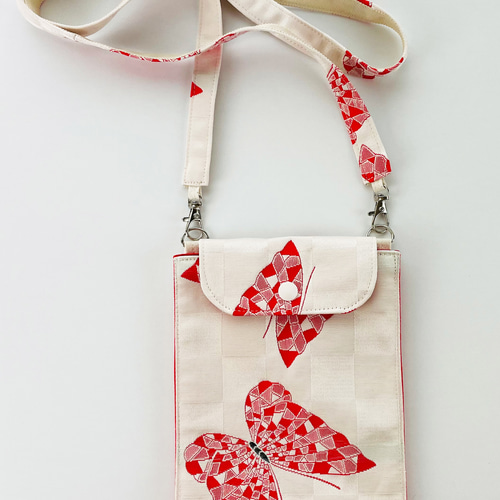 368 帯リメイク　蝶の2wayミニバッグ 帯リメイク オンライン で 販売ハンドメイド・手芸 - 371番におまとめ出品してい