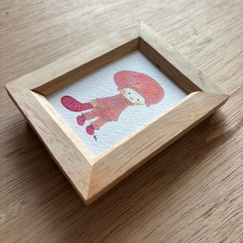 赤靴下水彩原画