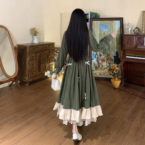 大きいサイズ ロング ワンピース 原宿 レディース 秋冬 春 新品