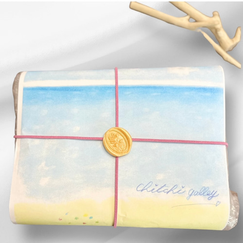 シーグラスアート no.31 猫と青い鳥の幸せなひととき その他