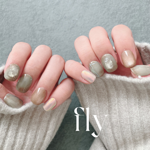 黎明と光芒 No.48 ［2セット］ネイルチップ ニュアンスネイル ちゅるん