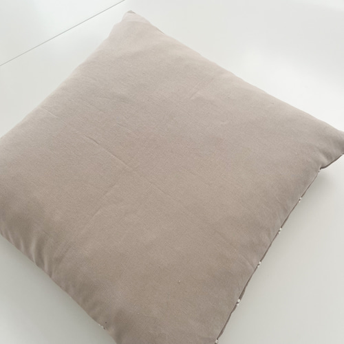 ☆完成品☆ミナペルホネン タンバリンクッションカバー（ベージュ