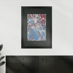 抽象画 【瞬間】 原画 絵画 アート アクリル画 インテリア 送料無料 額