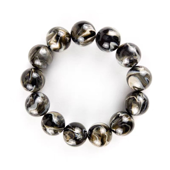 ハンドメイド ブレスレット バングル 漆器 漆塗り インク リストバンド 古代の技術 黒檀 誕生日 周年記念日 彼氏 1枚目の画像