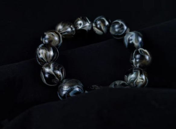 ハンドメイド ブレスレット バングル 漆器 漆塗り インク リストバンド 古代の技術 黒檀 誕生日 周年記念日 彼氏 5枚目の画像