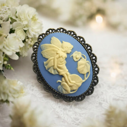 Cameo Brooch #34 カメオ ブローチ 馬 ブローチ Side*Forest 通販
