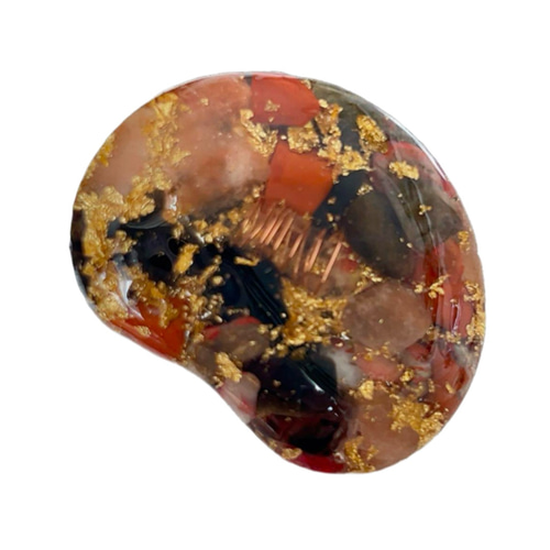 御守り オルゴナイト 金龍 龍神様 握り石