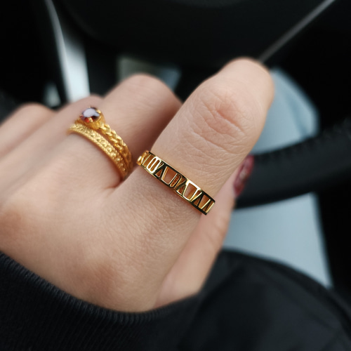 ローマ数字デザインリング H-272 指輪・リング アトリエ HARU 通販