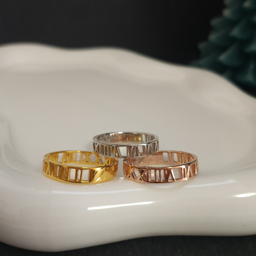 ローマ数字デザインリング H-272 指輪・リング アトリエ HARU 通販