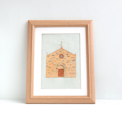 心を癒す教会アート｜教会の扉（ブルー）｜神聖な光を届ける日本画インテリア 心を癒す教会アート｜教会の扉（ブルー）｜神聖な光を届ける日本