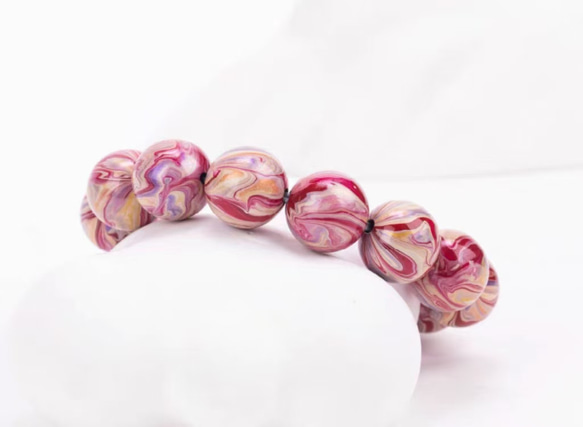 ハンドメイド ブレスレット バングル 漆器 漆塗り 九尾の狐 リストバンド 古代の技術 黒檀 誕生日 周年記念日 彼氏 16枚目の画像