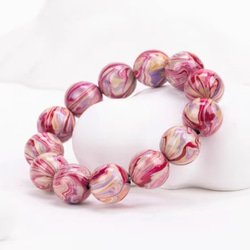 ハンドメイド ブレスレット バングル 漆器 漆塗り 九尾の狐 リストバンド 古代の技術 黒檀 誕生日 周年記念日 彼氏 3枚目の画像