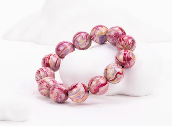 ハンドメイド ブレスレット バングル 漆器 漆塗り 九尾の狐 リストバンド 古代の技術 黒檀 誕生日 周年記念日 彼氏 3枚目の画像