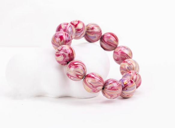 ハンドメイド ブレスレット バングル 漆器 漆塗り 九尾の狐 リストバンド 古代の技術 黒檀 誕生日 周年記念日 彼氏 4枚目の画像