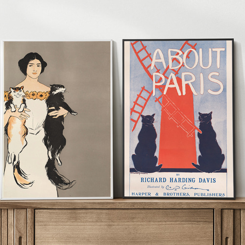 ヴィンテージ VOGUE 木製アートポスター ART DECO ヴィンテージ VOGUE