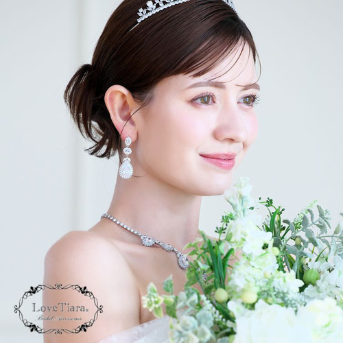 LoveTiara クラリスジルコニアネックレス&イヤリング　RL-61 楽天市場】【スーパーセールP5倍 30％OFF 更にまとめ買い