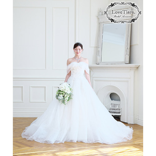 シャングリラジルコニアネックレス＆イヤリング/ピアス RL-62|結婚式