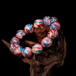 ハンドメイド ブレスレット バングル 漆器 漆塗り 飛ぶ リストバンド 古代の技術 黒檀 誕生日 周年記念日 彼氏 3枚目の画像