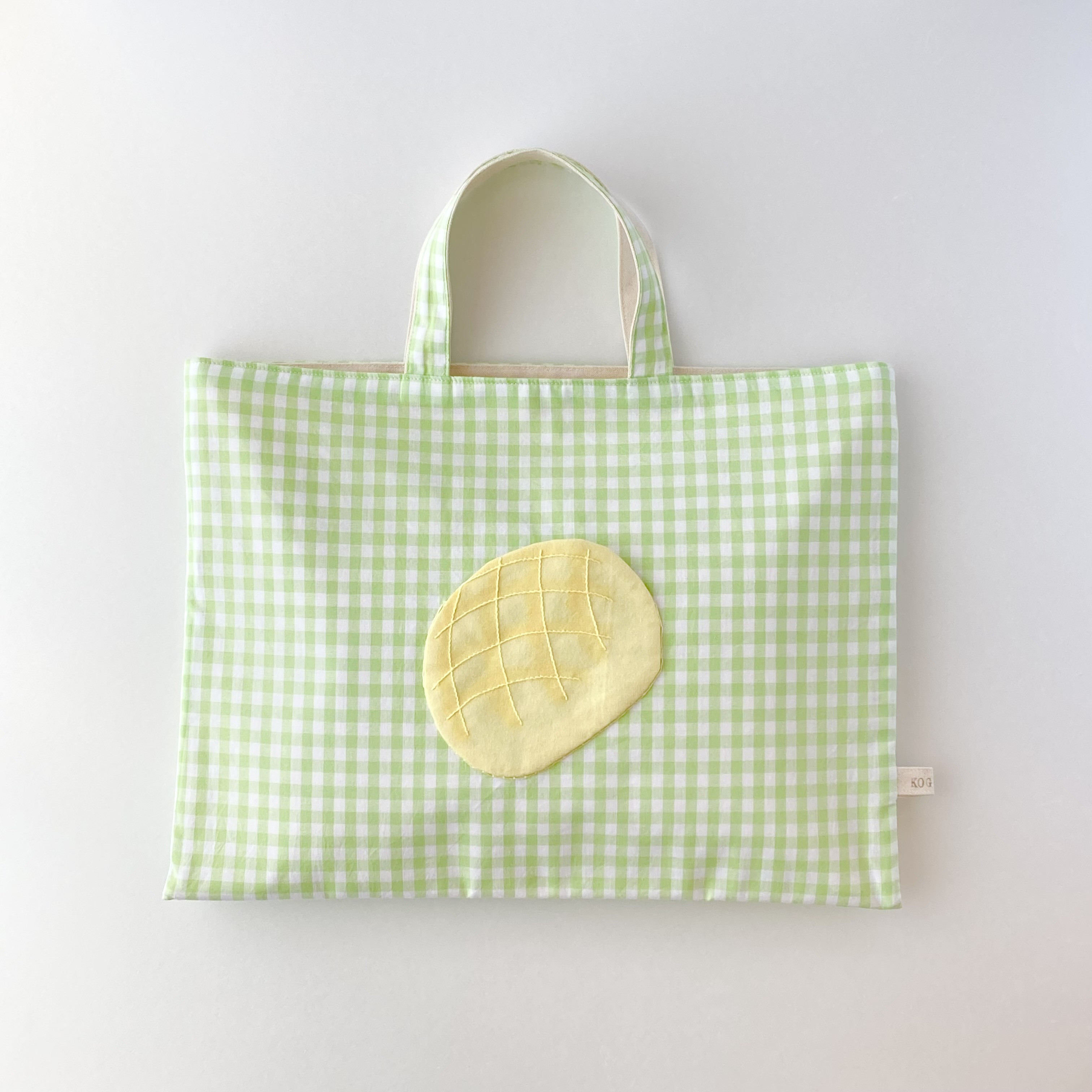 メロンパンのレッスンバッグ【サイズ変更可】