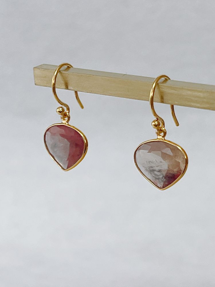 アンデシン　K18ヴェルメイユ　ポストスターリングシルバーK18GP