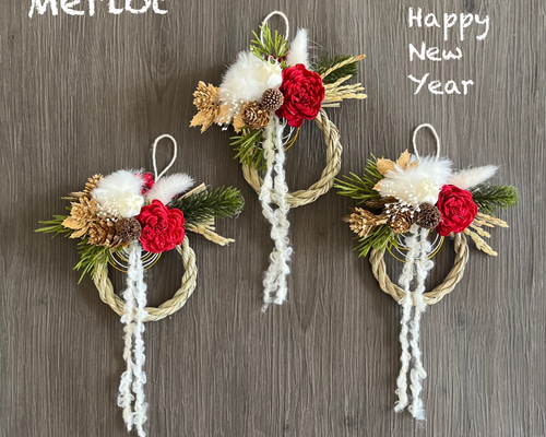 とむむ様♡ご確認用 開運♥️Luana♥️しめ縄ミニリース☆お正月飾り W