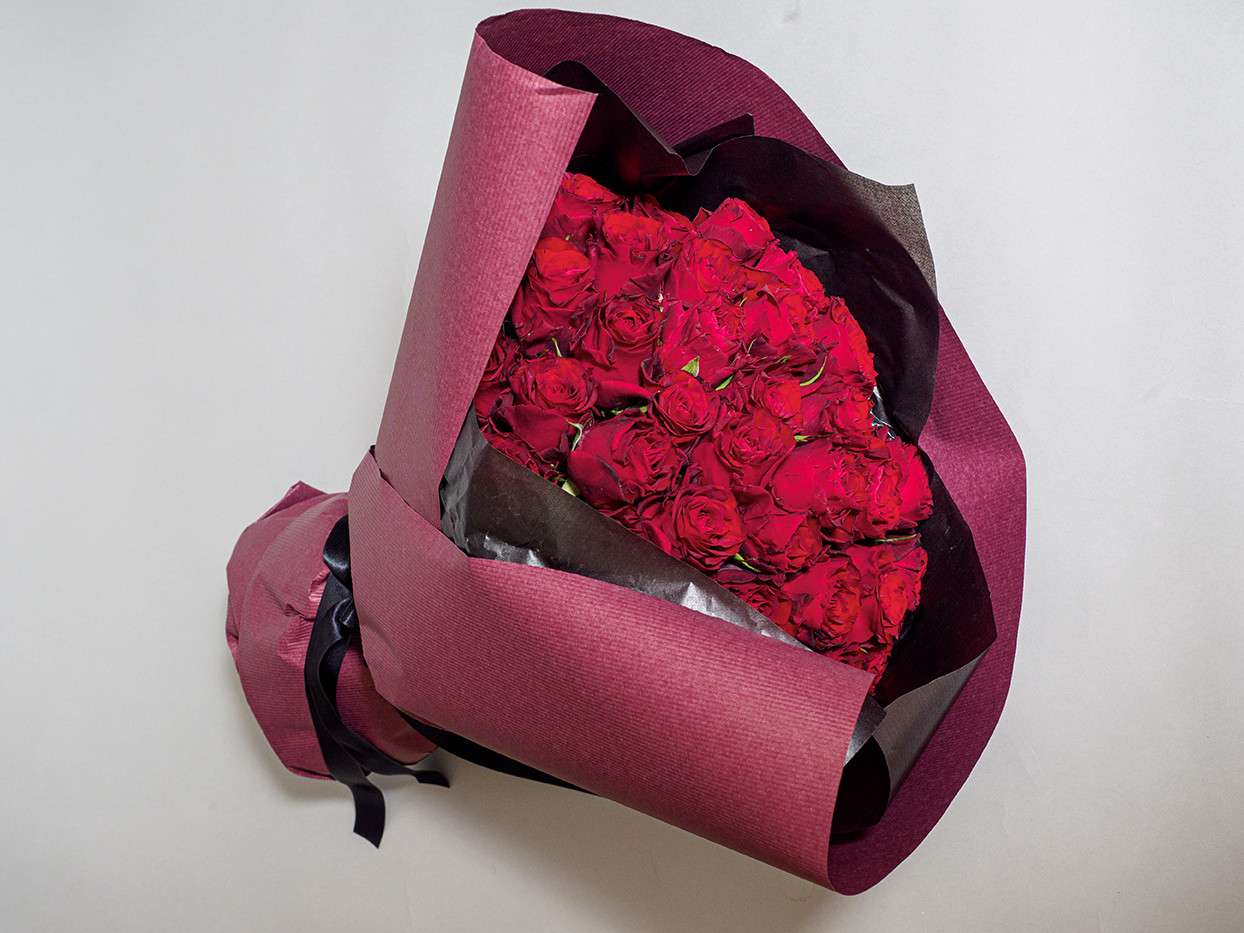 バラの花束　40本　生花【プロポーズ用等】