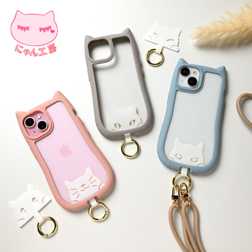 猫耳 iPhoneケース ペールカラー 】 iPhone数種限定 iPhone