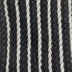 《手編み風 クロシェ》おしゃれな グレー & ブラック ストライプ 編みニット ナチュラル 秋 冬 春 スヌード 6枚目の画像