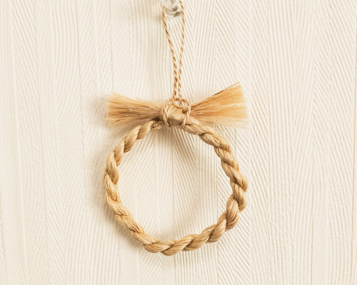 精麻】しめ縄〈ミニ〉靈氣 ◇受注制作◇ しめ縄・しめ飾り 園の山 通販