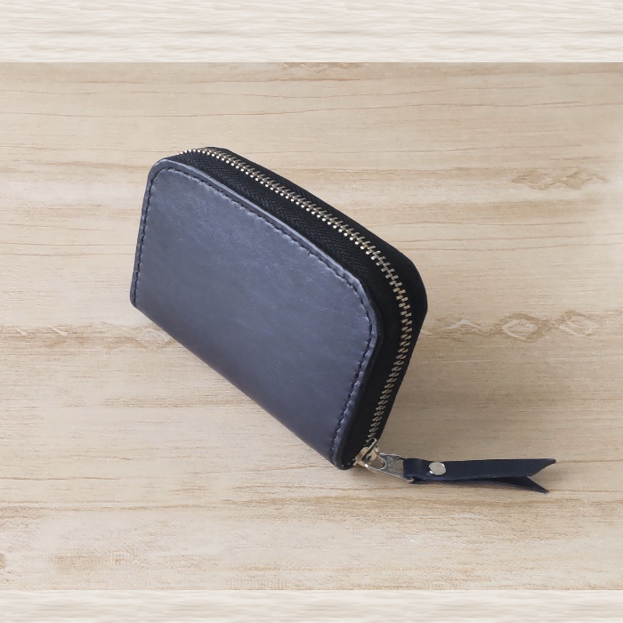 フルジップのコンパクトウォレット【ルガト紺】