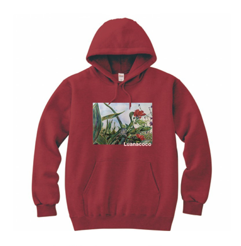 GARDENパーカーLバーガンディ