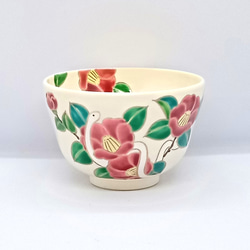 PUKKURI”茶盌「青楓に翡翠」京焼・清水焼 京都 伝統工芸品 京焼 清水焼