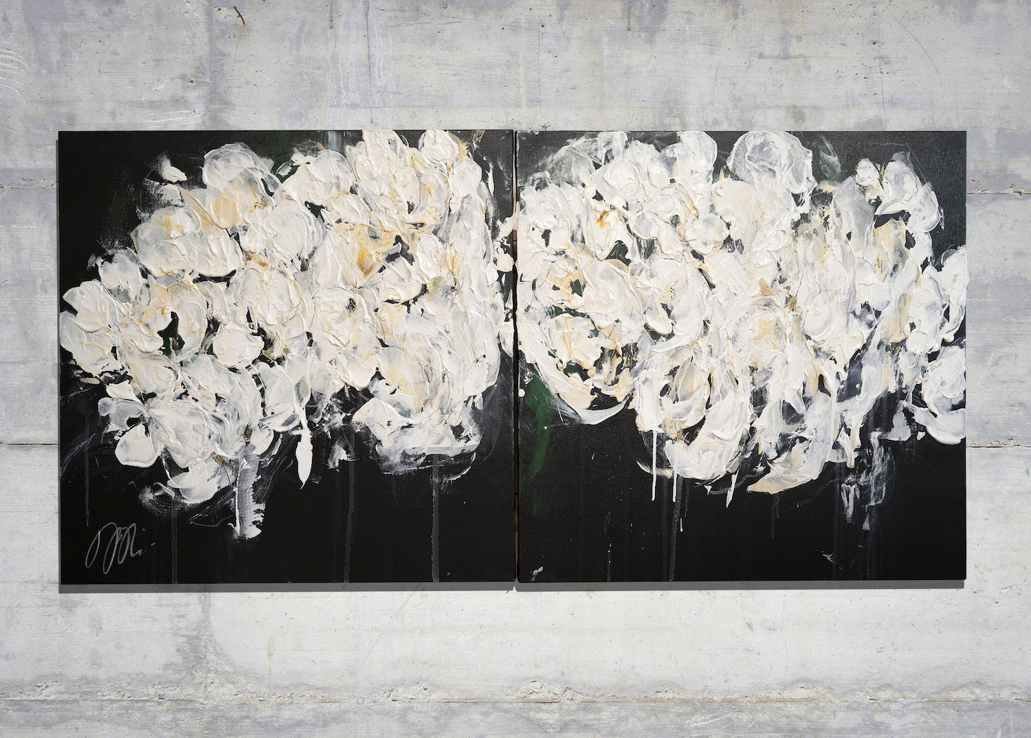 絵画 Flower. 牧進 紅薔薇 紙本彩色10号 静物画 花 共シール 日本画 原画 絵画