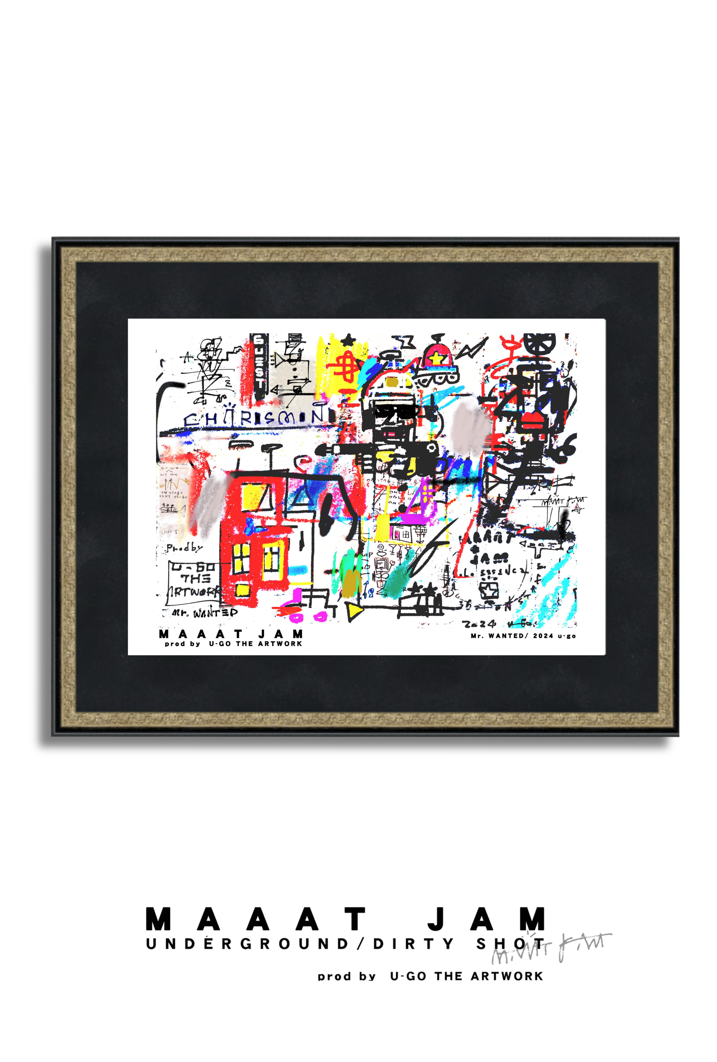 ﾌﾚｰﾑ込み「MAAAT JAM」ｸﾞﾗﾌｨﾃｨ ｲﾝﾃﾘｱ