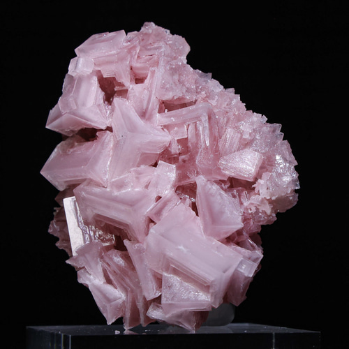 ロボテックな超幾何学造形】天然 ピンク ハライト 鉱物 標本｜アメリカ