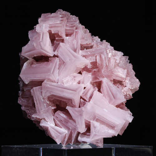 ロボテックな超幾何学造形】天然 ピンク ハライト 鉱物 標本｜アメリカ