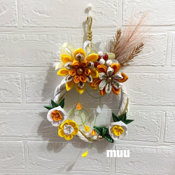 つまみ細工リース *春フラワーリース 桜* リース muu 通販 つまみ細工リース *春フラワーリース 桜* リース muu 通販