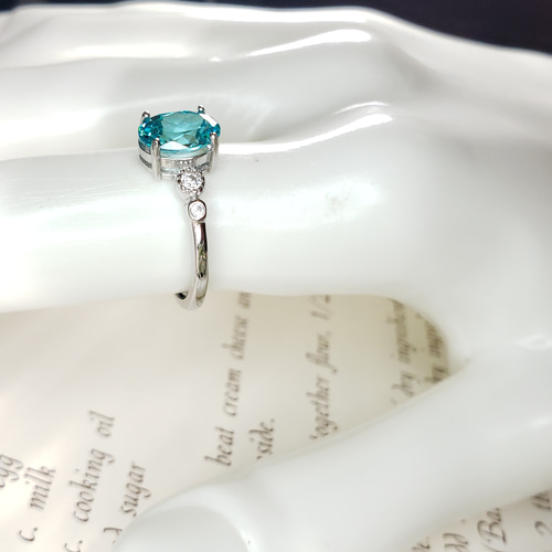 福袋セット 2色 パライバトルマリン 人工宝石 8x6mm 3点セット 天然