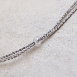 ブルーレースアゲートとレインボームーンストーン天然石マクラメネックレスmac403-エスニックアジアンエキゾチック 6枚目の画像