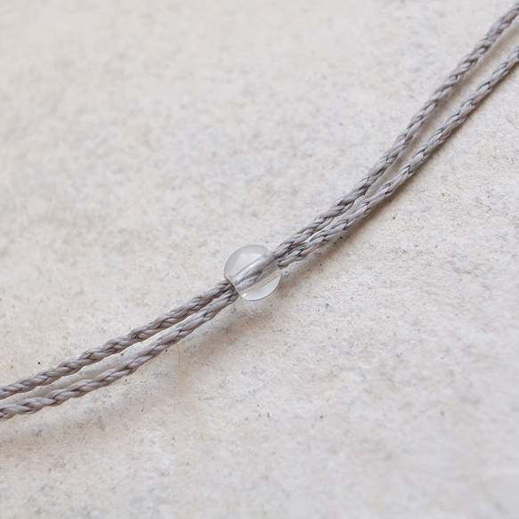 ブルーレースアゲートとレインボームーンストーン天然石マクラメネックレスmac403-エスニックアジアンエキゾチック 6枚目の画像