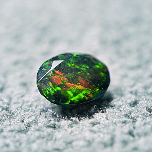 楽天市場】ブラックオパール リング 4.24ct カボションカット