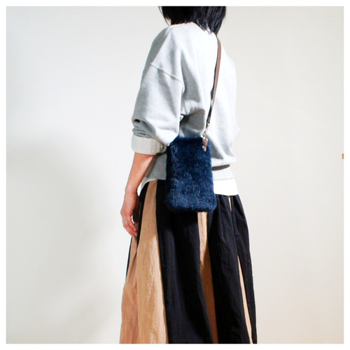 Creema限定 新春福袋2025”ミンクファーのバンブーハンドルバッグと