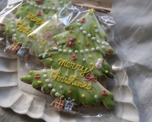 即納OK【2個セット 】Bigツリーのアイシングクッキー(単品オーナメント