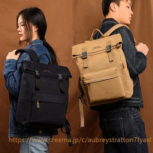 リュック キャンバス バッグ 帆布 軽量 通学 バックパック A4 大